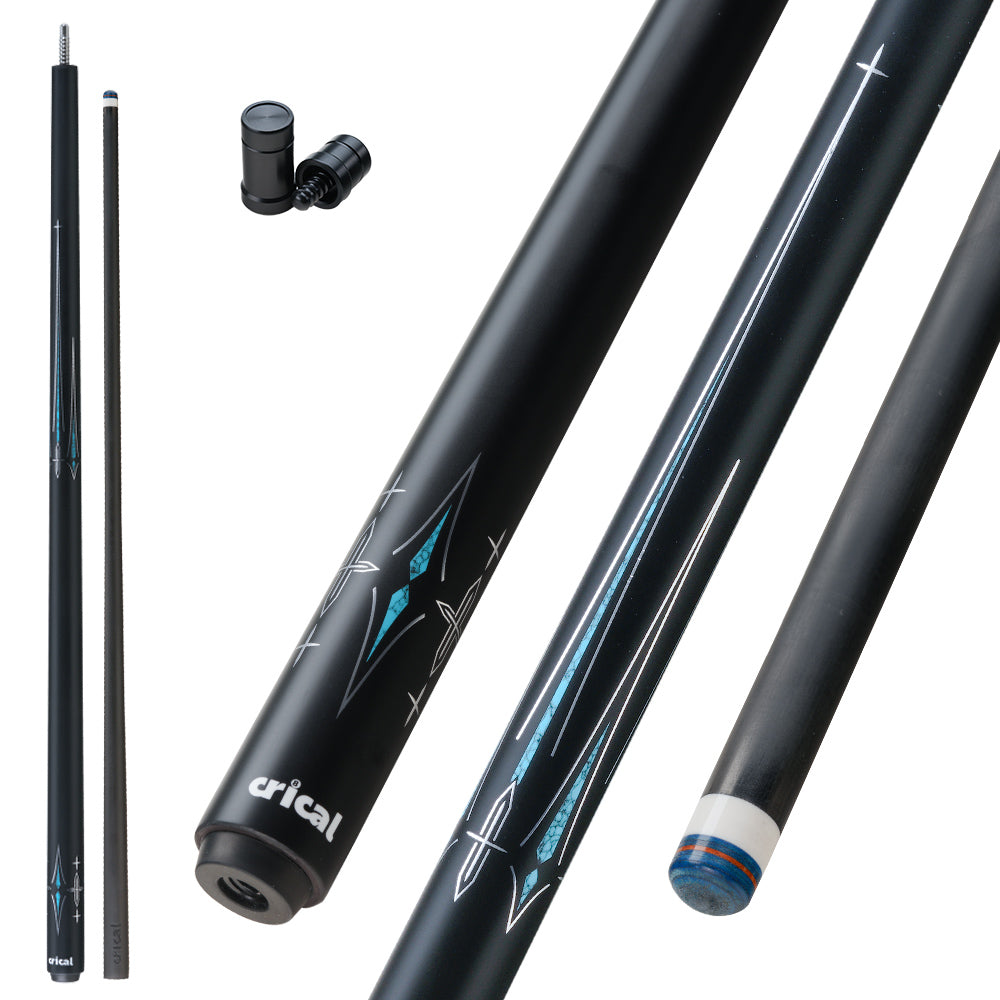 【CRICAL】CL-PRO Carbon Fiber Pool Cue Stick with 12.5mm Tip Low Deflection shaft for Billiard Cue Sticks(ship from USA)