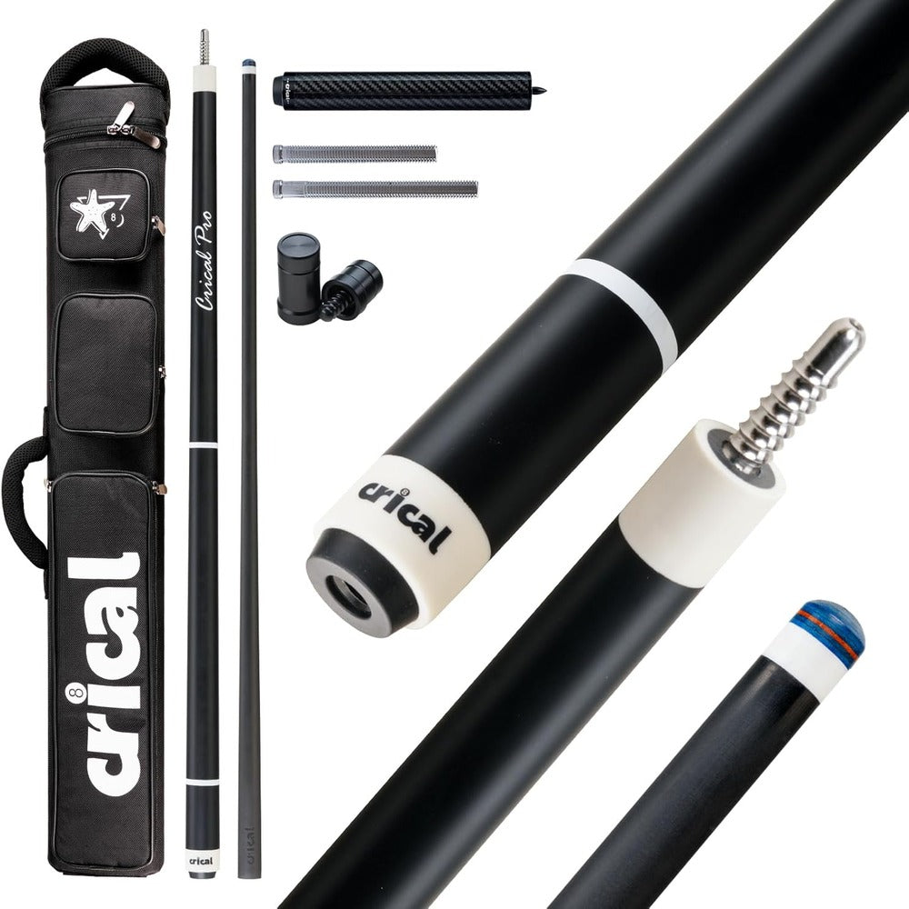 【CRICAL】CL-PRO 1 Carbon Fiber Pool Cue Stick with 12.5mm Tip Low Deflection shaft for Billiard Cue Sticks(ship from USA)