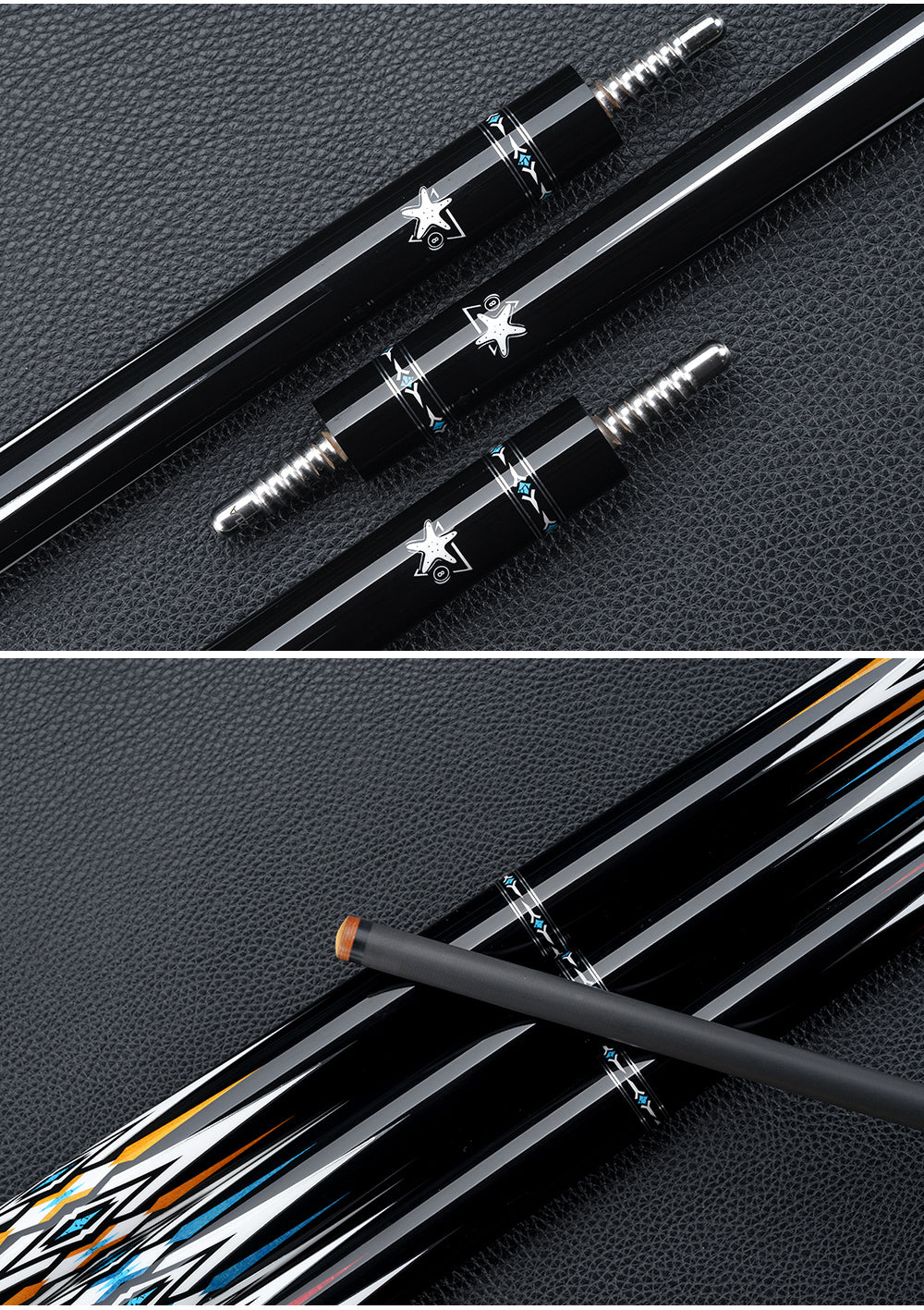 【Crical】CXD-1YF Carbon Fiber Pool Cue Stick with 12.5mm Tip Low Deflection shaft for Billiard Cue Sticks