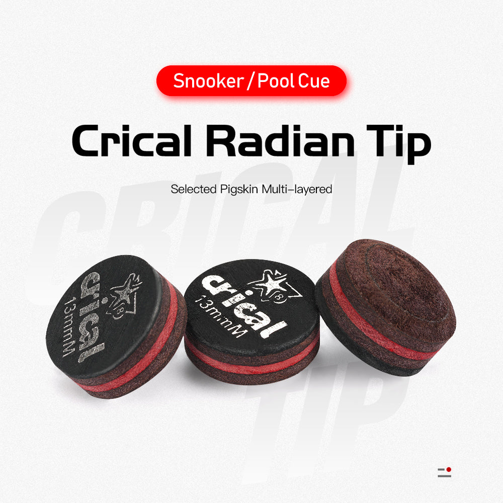 【Crical】Billiard Tips with Rainbow Tips 11/14mm Multilayer Pig Skin Cue Tips for Snooker Cue Tips for Billiards Cue Tip Accessories