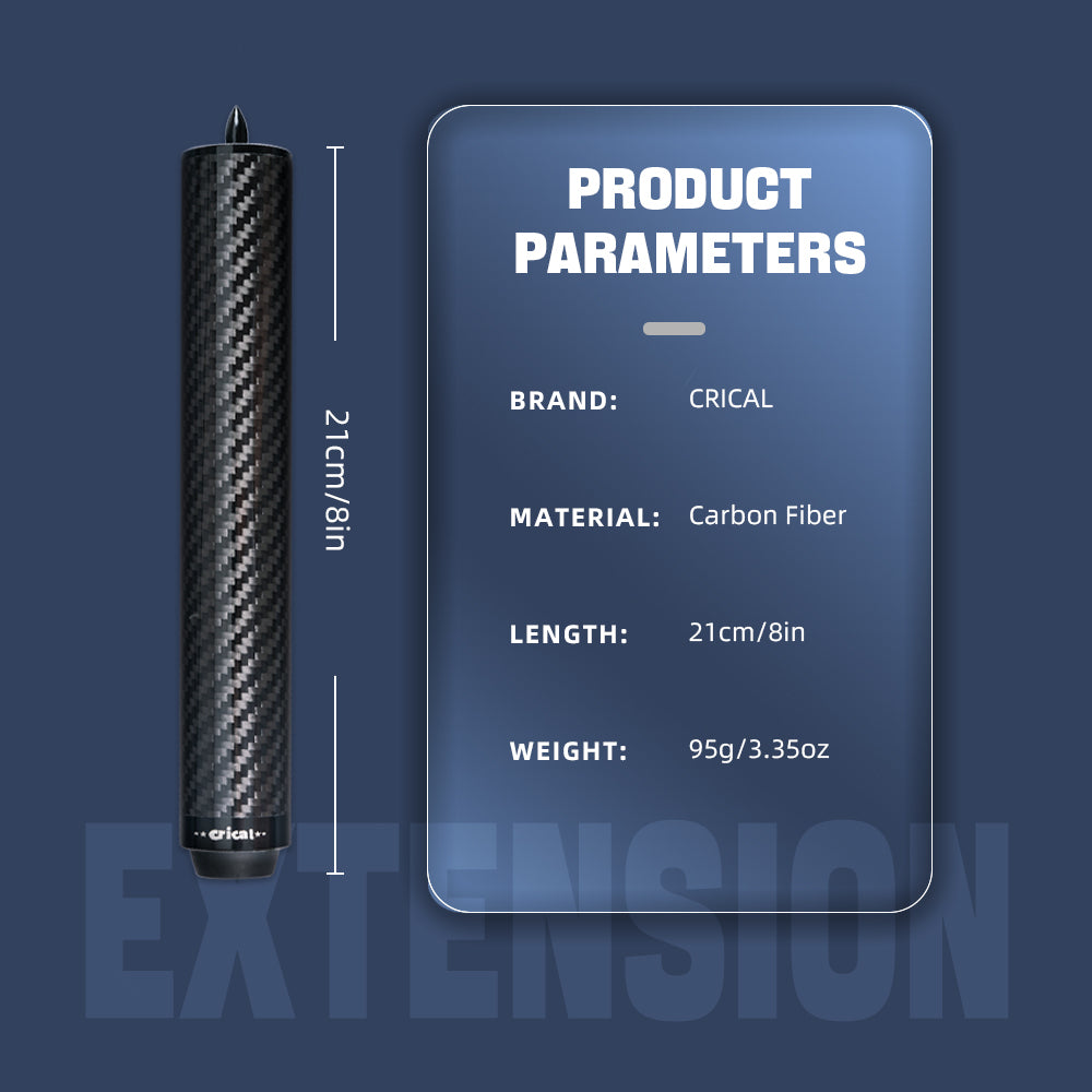 Crical Billiard Cue extension with carbon fibe material suitable for PREDATOR MEZZ How Crical extension professional billiard accessories