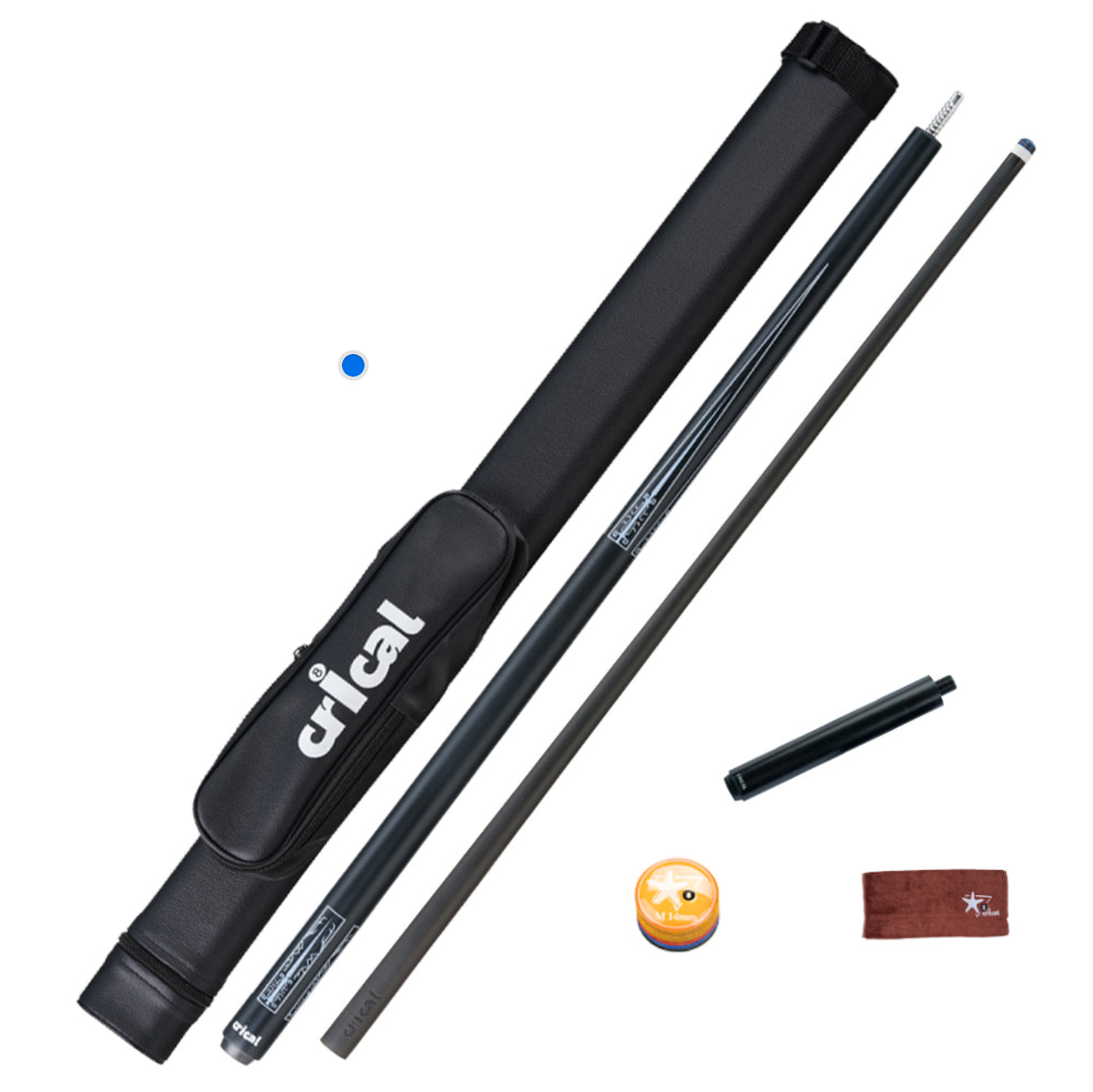 【CRICAL】CL-02 Carbon Fiber Pool Cue Stick with 12.5mm Tip Low Deflection shaft for Billiard Cue Sticks