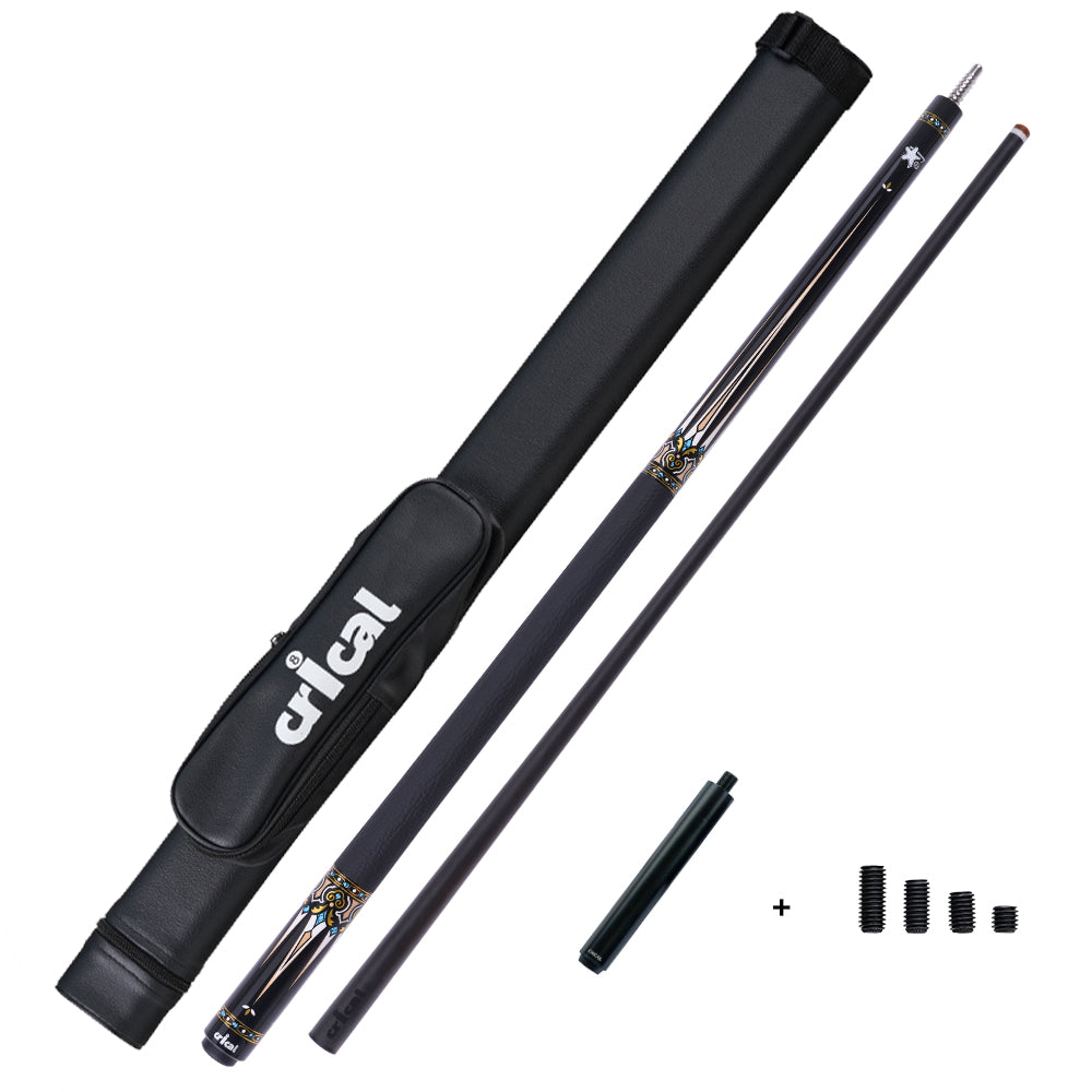 【CRICAL】CXD-3YF Carbon Fiber Pool Cue Stick with 12.5mm Tip leather grip Low Deflection shaft for Billiard Cue Sticks