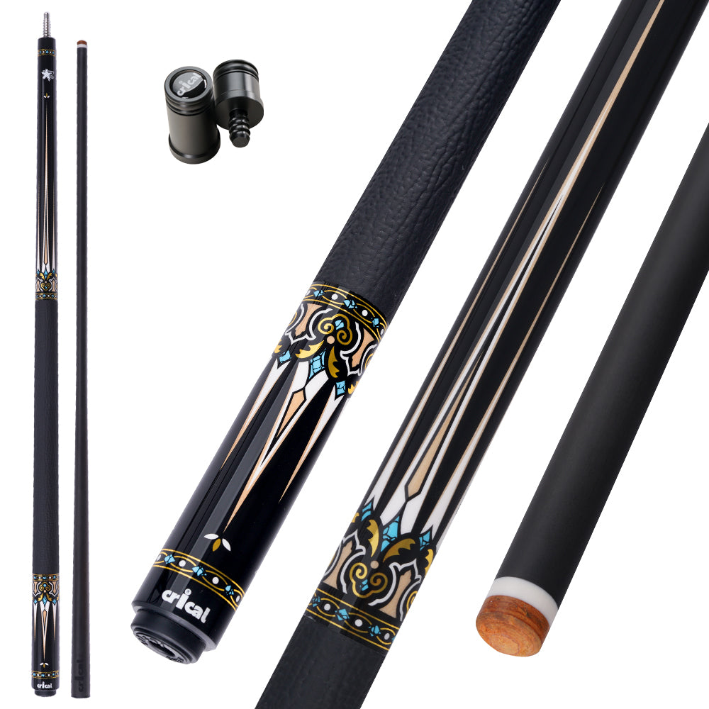 【Crical】CXD-2YF Carbon Fiber Pool Cue Stick with 12.5mm Tip leather grip Low Deflection shaft for Billiard Cue Sticks