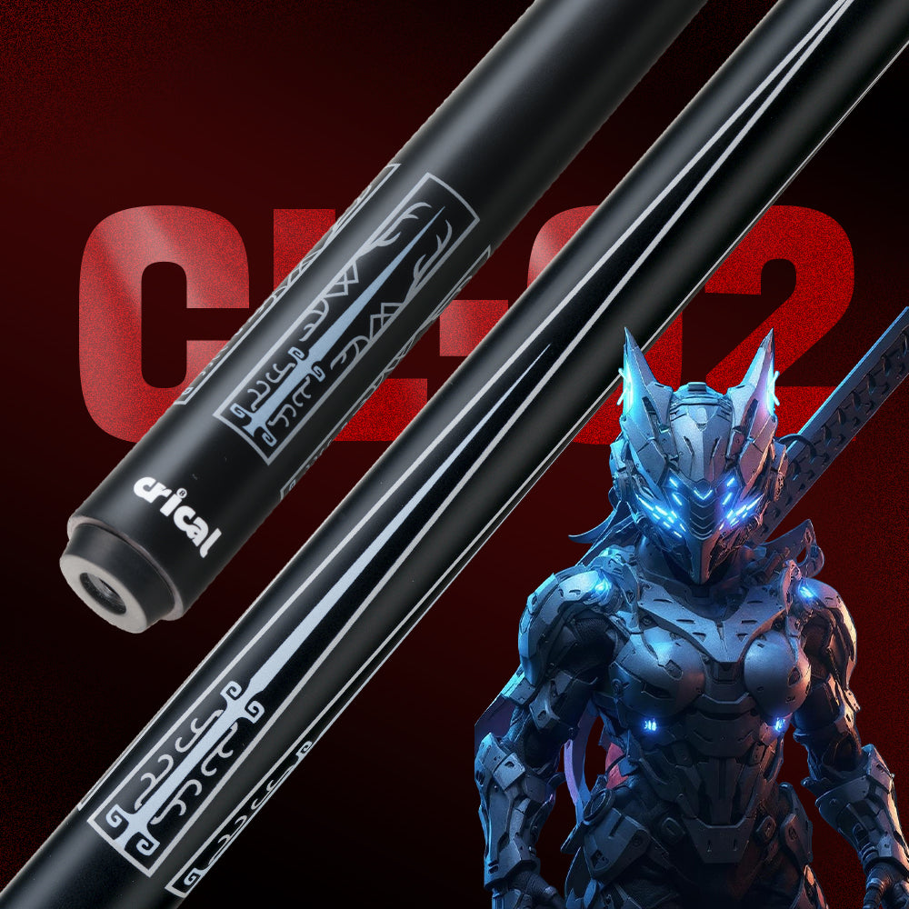 【CRICAL】CL-02 Carbon Fiber Pool Cue Stick with 12.5mm Tip Low Deflection shaft for Billiard Cue Sticks