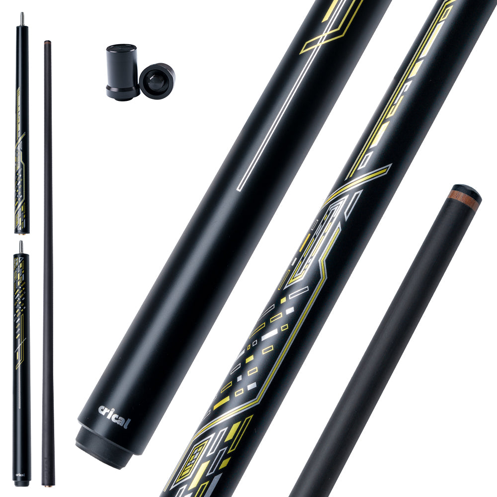 【Crical】 2 in 1 Carbon Energy Break Punch Kick-off Jump Billiard Pool Cue Stick 13mm Break Jump Cue Stick