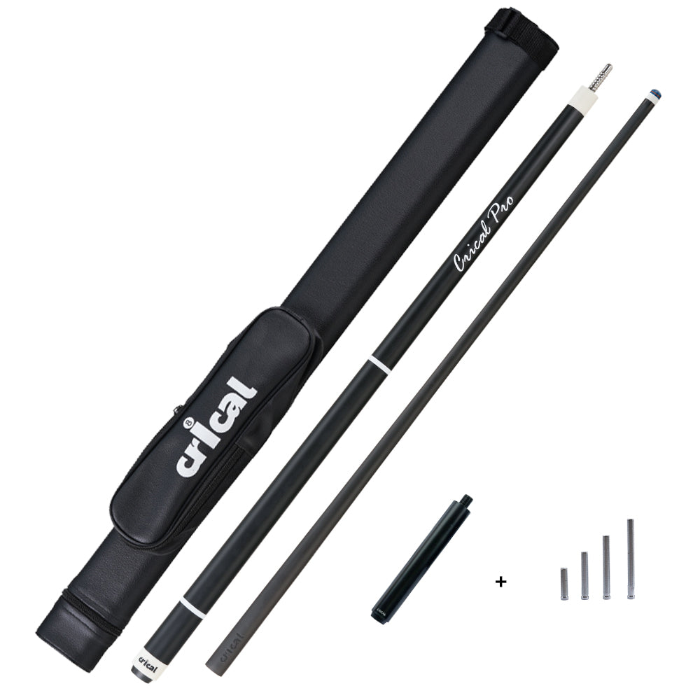 【Crical】PRO-1 Carbon Fiber Pool Cue Stick with 12.5mm Tip Low Deflection shaft for Billiard Cue Sticks
