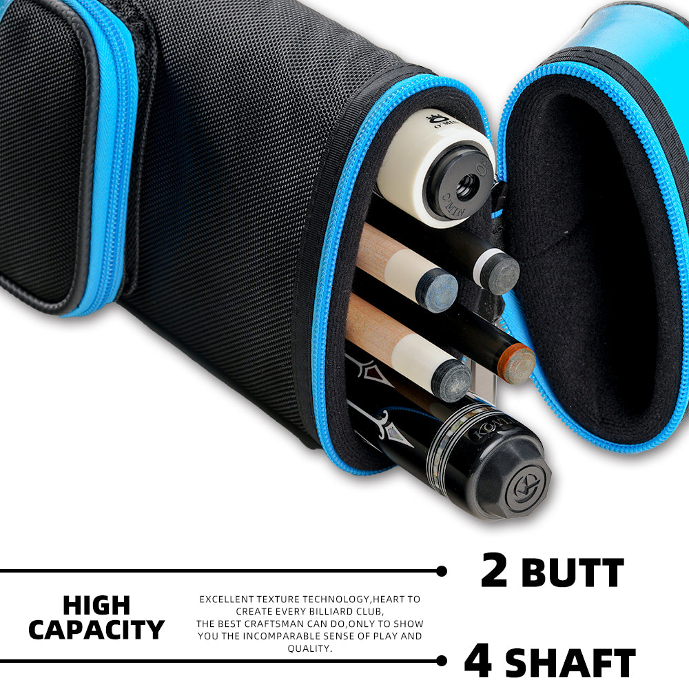【Crical】Pool Cue Case with 6 Holes 2*4 case 2 butts 4 shafts pool cue bag for 1/2 Billiard cue cases