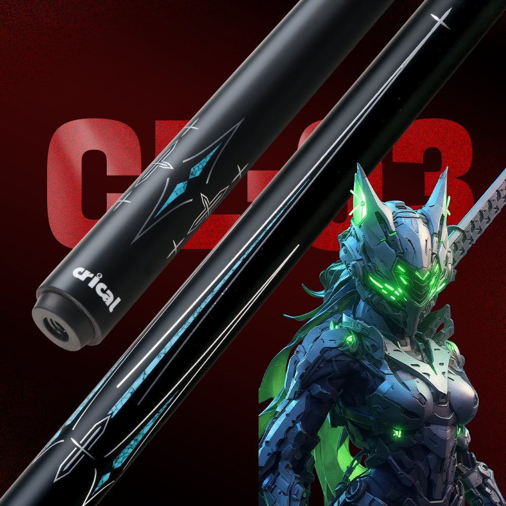 【KRITIKA】 CL-03 Karbonfibra Bilarda Bastono kun 12.5mm Pinto Malalt-Deklina ŝafto por Bilardaj Bastonoj