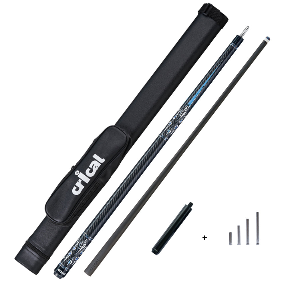 【CRICAL】CL-04 碳纤维台球杆,12.5mm 杆头,低偏转杆身,适用于台球杆
