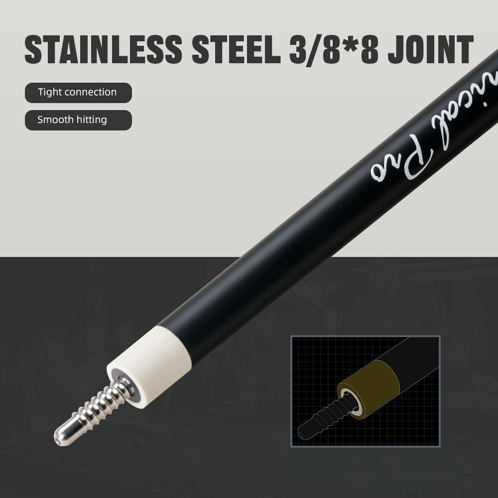 【CRICAL】 CL-pro3 Carbon Fiber Pool Cue Stick with 12.5mm Tip Low Deflection shaft for Billiard Cue Sticks