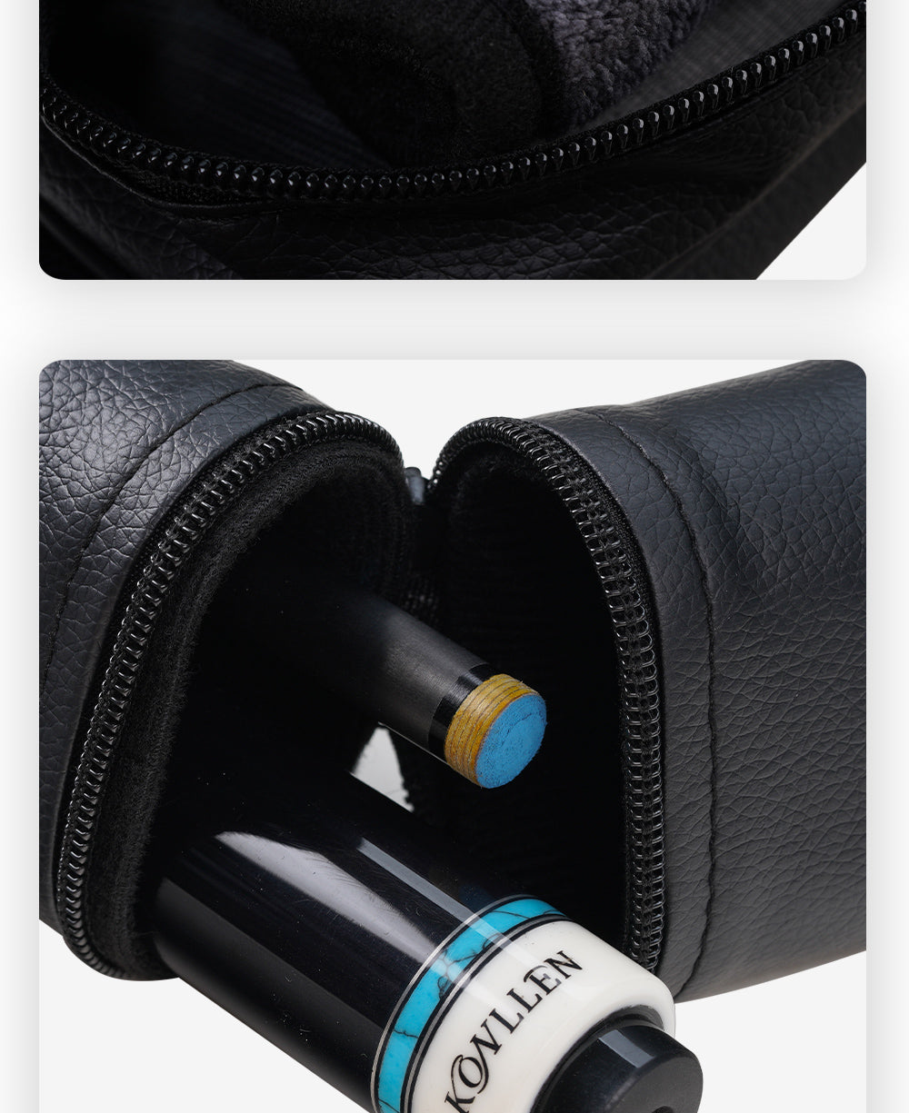 【CRICAL】Pool Cue Case with 2 Holes 1 butt 1shaft for 1/2 Billiard cue cases