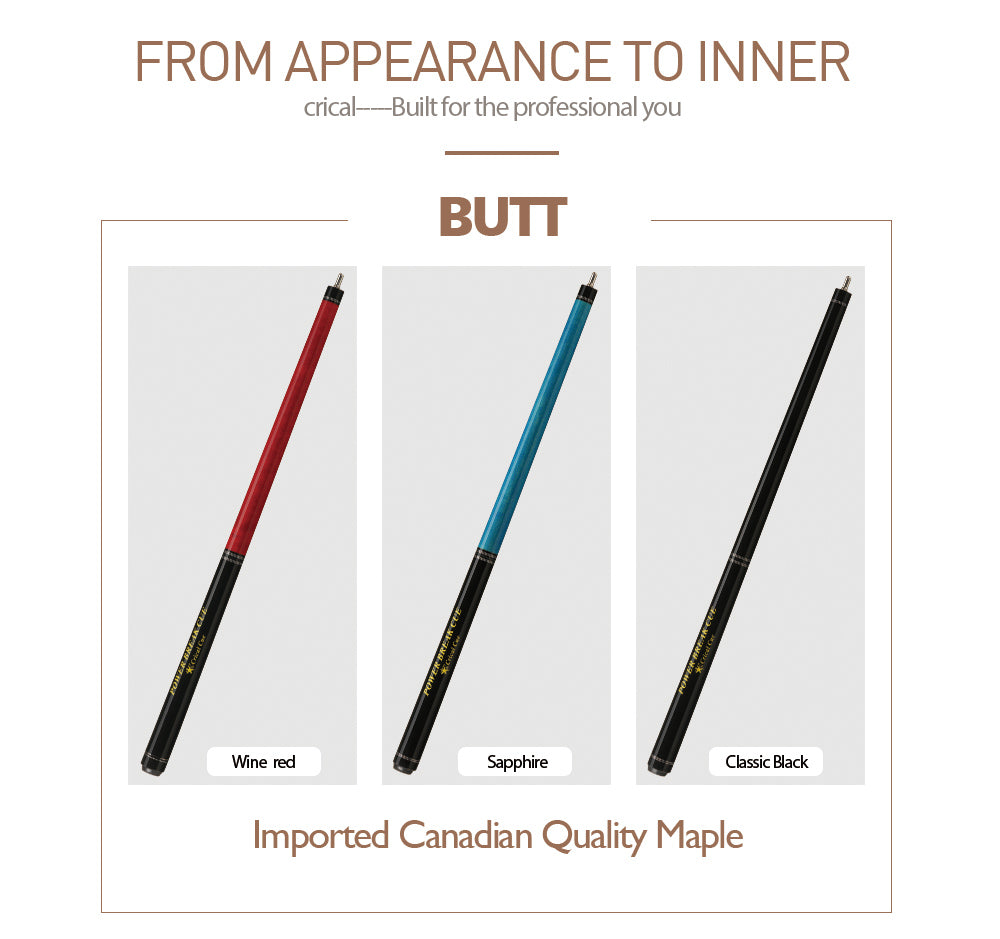 【CRICAL】Punch Jump Cue(3 Pieces- Red)