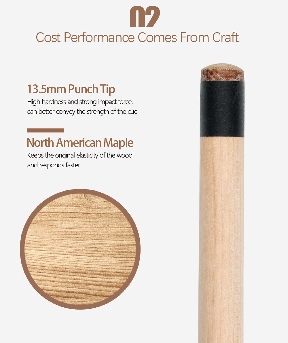 【CRICAL】Punch Jump Cue(3 Pieces- Red)