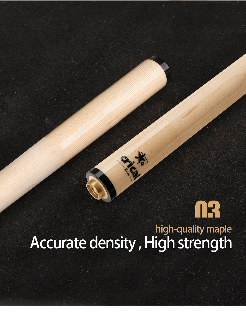 【CRICAL】Break Jump Cue with 3 Piece Heavy Hitter Jump Break Cue 13.2mm Tip Professional Punch Jump Cue