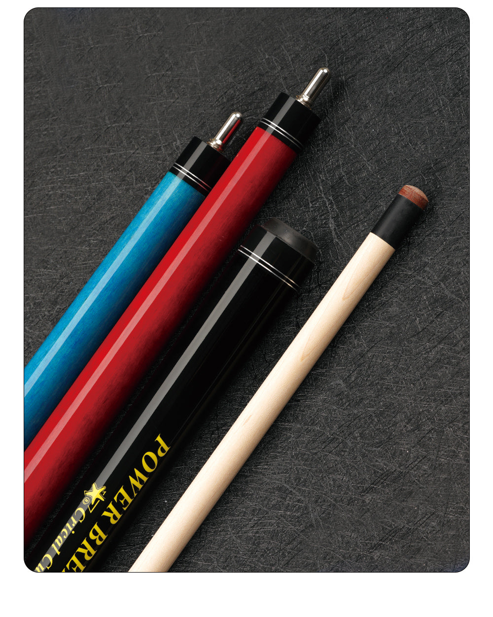 【CRICAL】Punch Jump Cue(3 Pieces- Red)