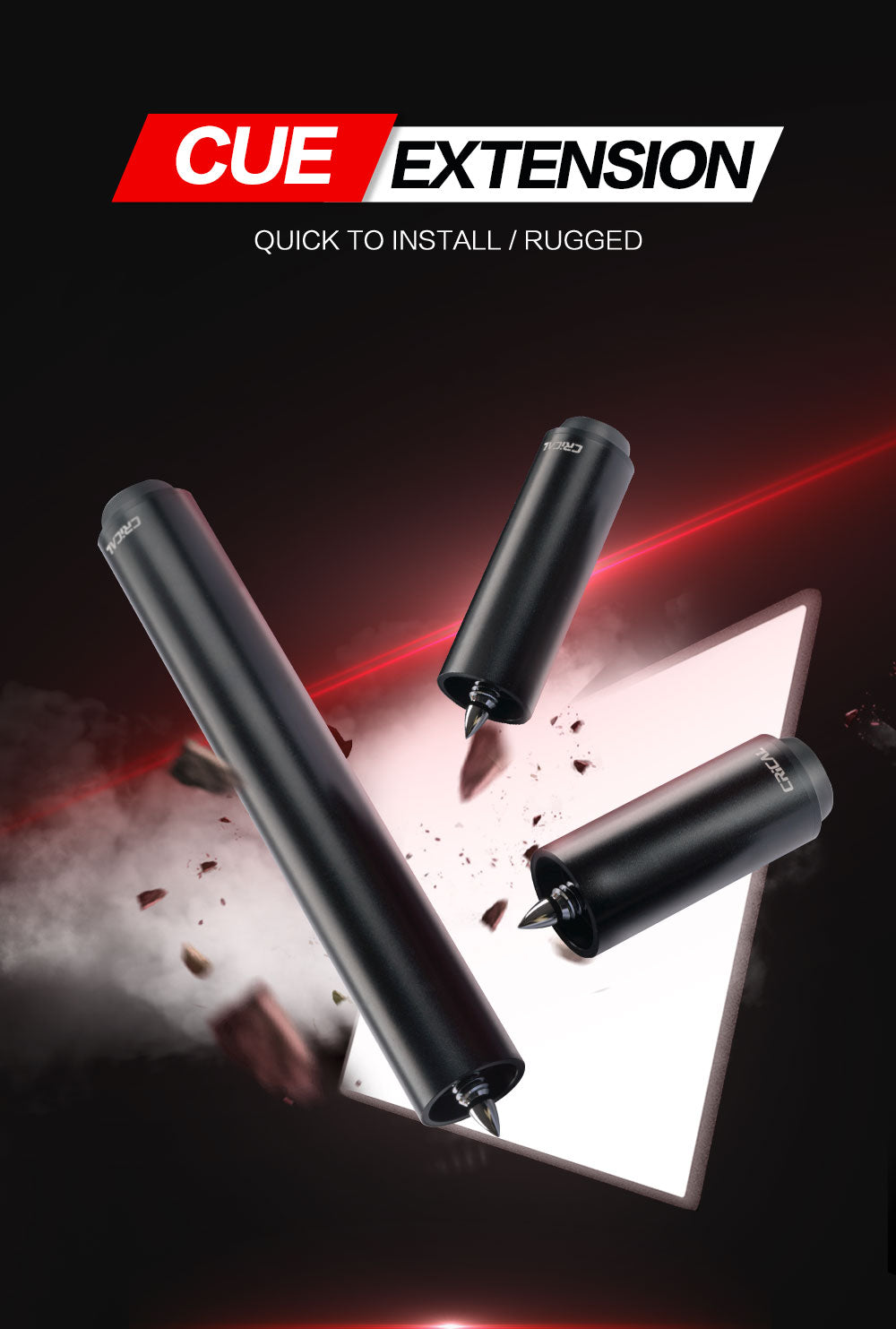【CRICAL】Billiard Pool Cue Extension with High Quality Metal Extender for Crical PREDATOR MEZZ How Fury Billiard Accessories