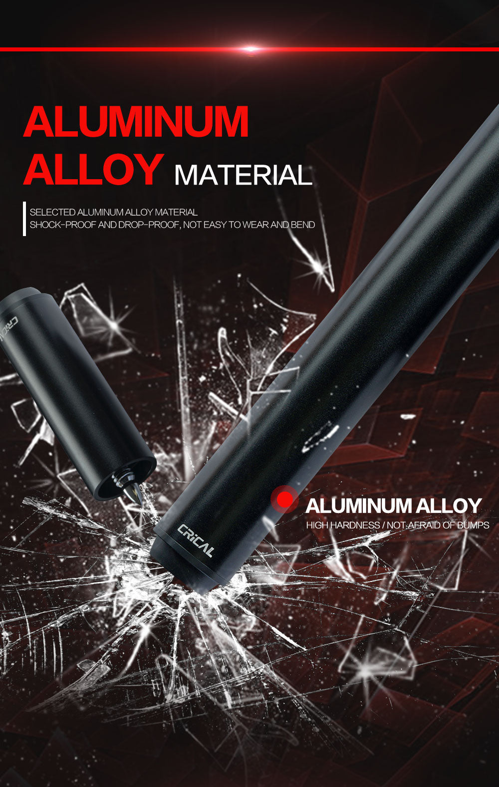 【CRICAL】Billiard Pool Cue Extension with High Quality Metal Extender for Crical PREDATOR MEZZ How Fury Billiard Accessories