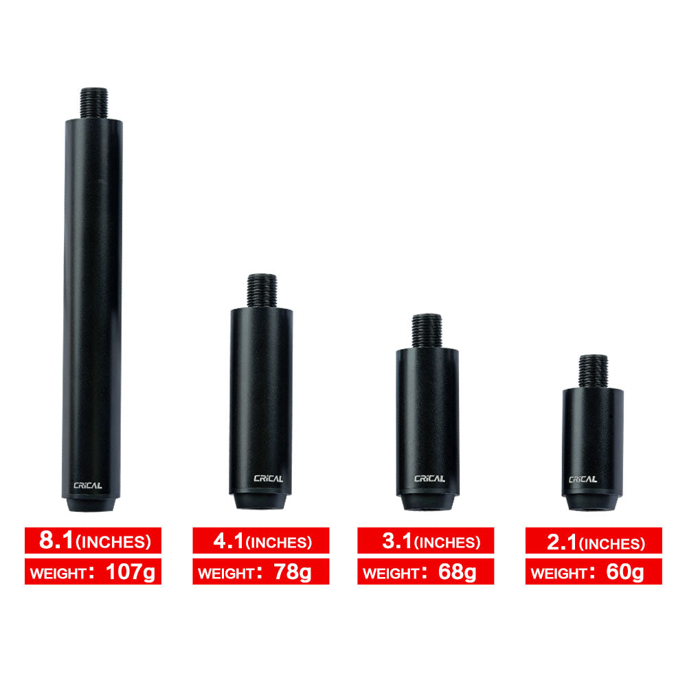 【CRICAL】Billiard Pool Cue Extension with High Quality Metal Extender for Crical PREDATOR MEZZ How Fury Billiard Accessories