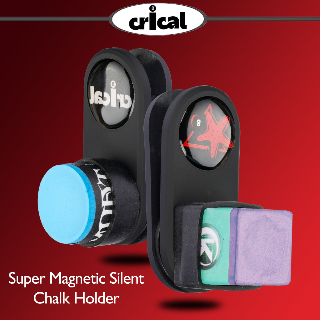 【CRICAL】 Magnetic Billiard Chalk Holder