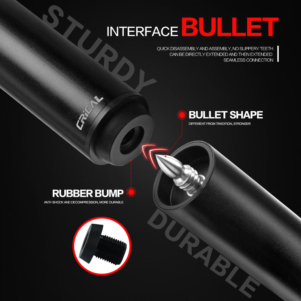 【CRICAL】Billiard Pool Cue Extension with High Quality Metal Extender for Crical PREDATOR MEZZ How Fury Billiard Accessories