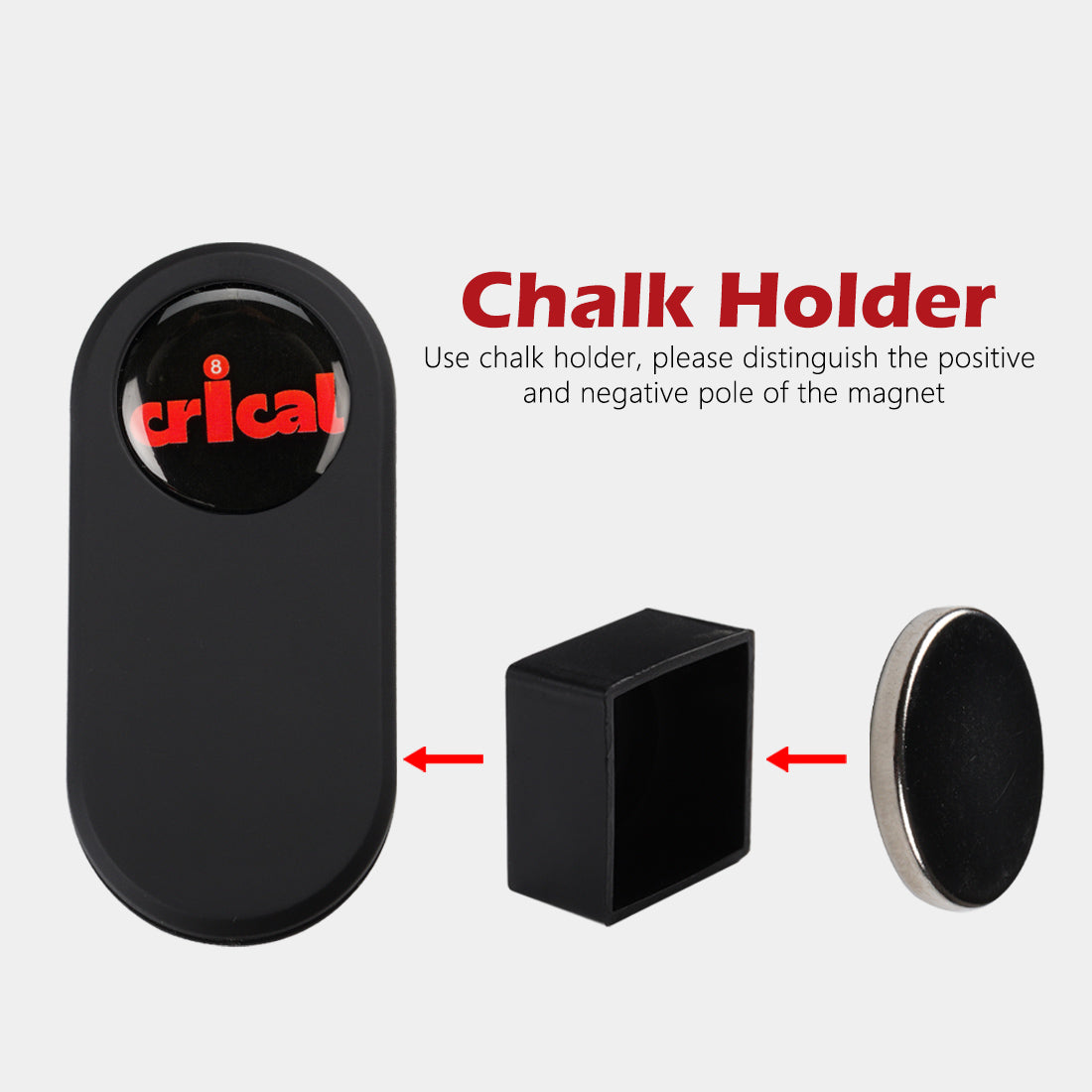 【CRICAL】 Magnetic Billiard Chalk Holder