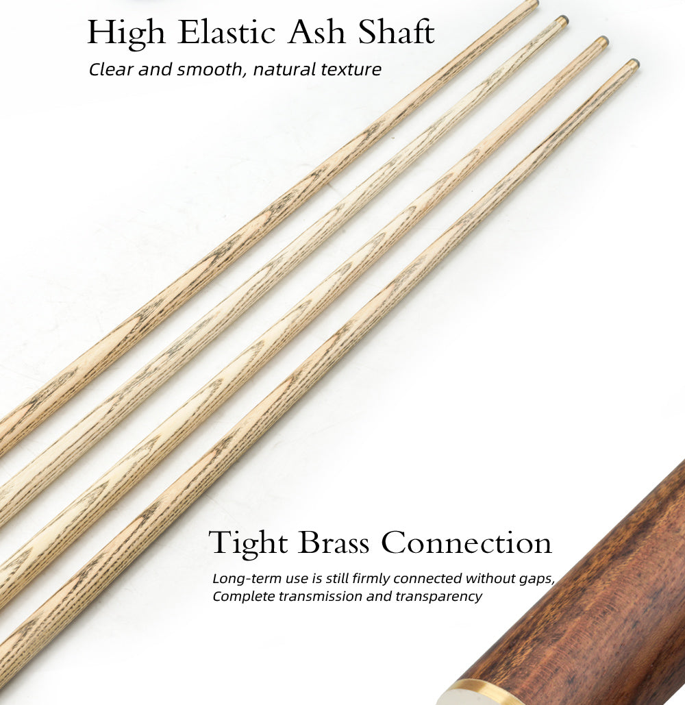 【CRICAL】3/4 Split Snooker Cues with 10-10.2mm Tip and Extension Cases for Professional Snooker Cue Stick(Tianzun-Red)