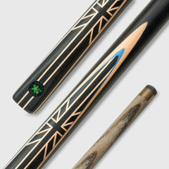 【CRICAL】3/4 分体式斯诺克球杆，带 10-10.2 毫米杆头和延长盒，适用于专业斯诺克球杆（UnionJack）