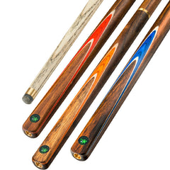 【Snooker】3/4 Split Snooker Cues with 10-10.2mm Tip and Extension Cases for Professional Snooker Cue Stick(Tianzun-Blue)