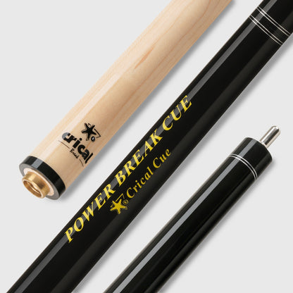 【Crical】Break Jump Cue with 3 Piece  Heavy Hitter Jump Break Cue 13.2mm Tip Punch Cue Professional Jump Cue (Black)