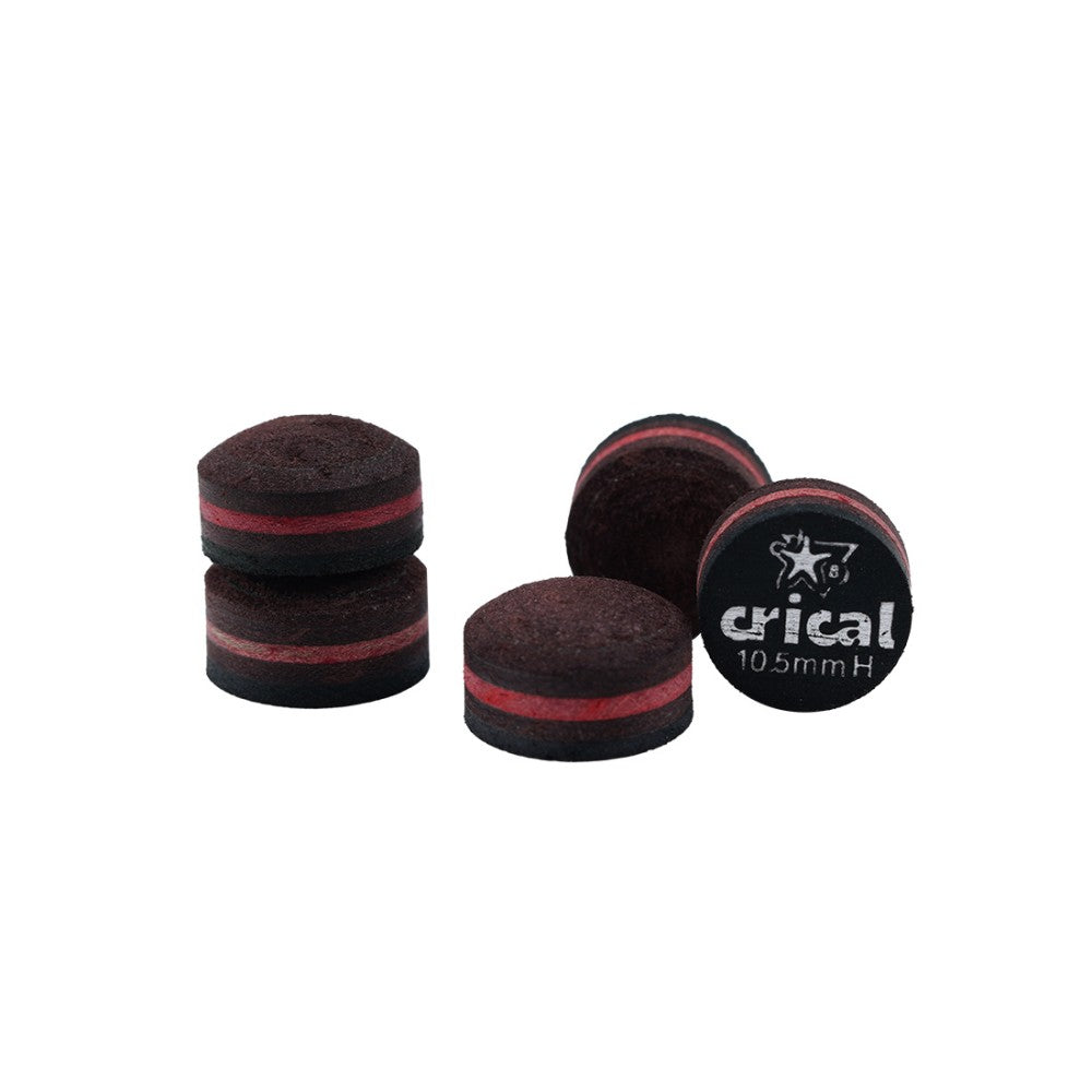【Crical】Billiard Tips with Rainbow Tips 11/14mm Multilayer Pig Skin Cue Tips for Snooker Cue Tips for Billiards Cue Tip Accessories