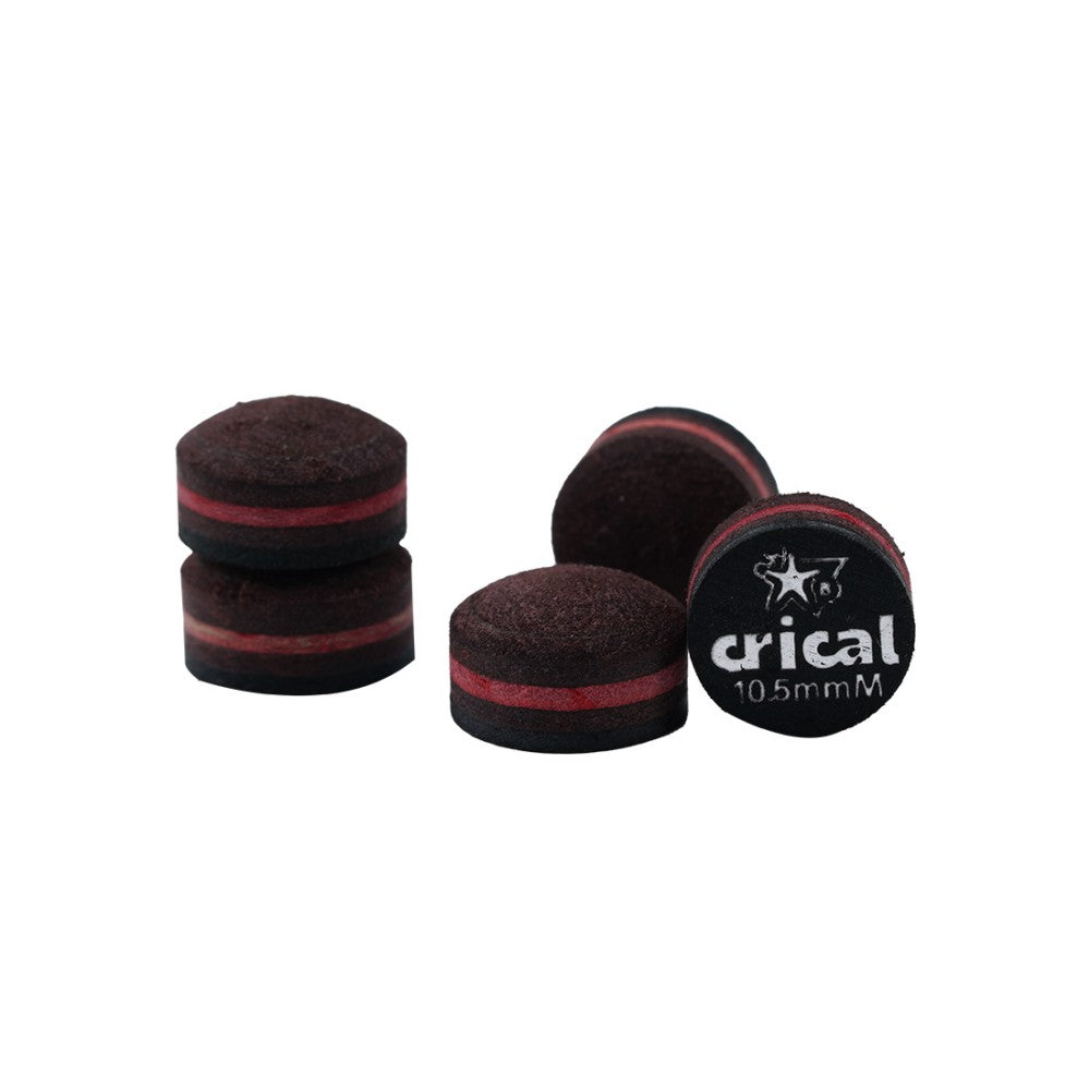 【Crical】Billiard Tips with Rainbow Tips 11/14mm Multilayer Pig Skin Cue Tips for Snooker Cue Tips for Billiards Cue Tip Accessories