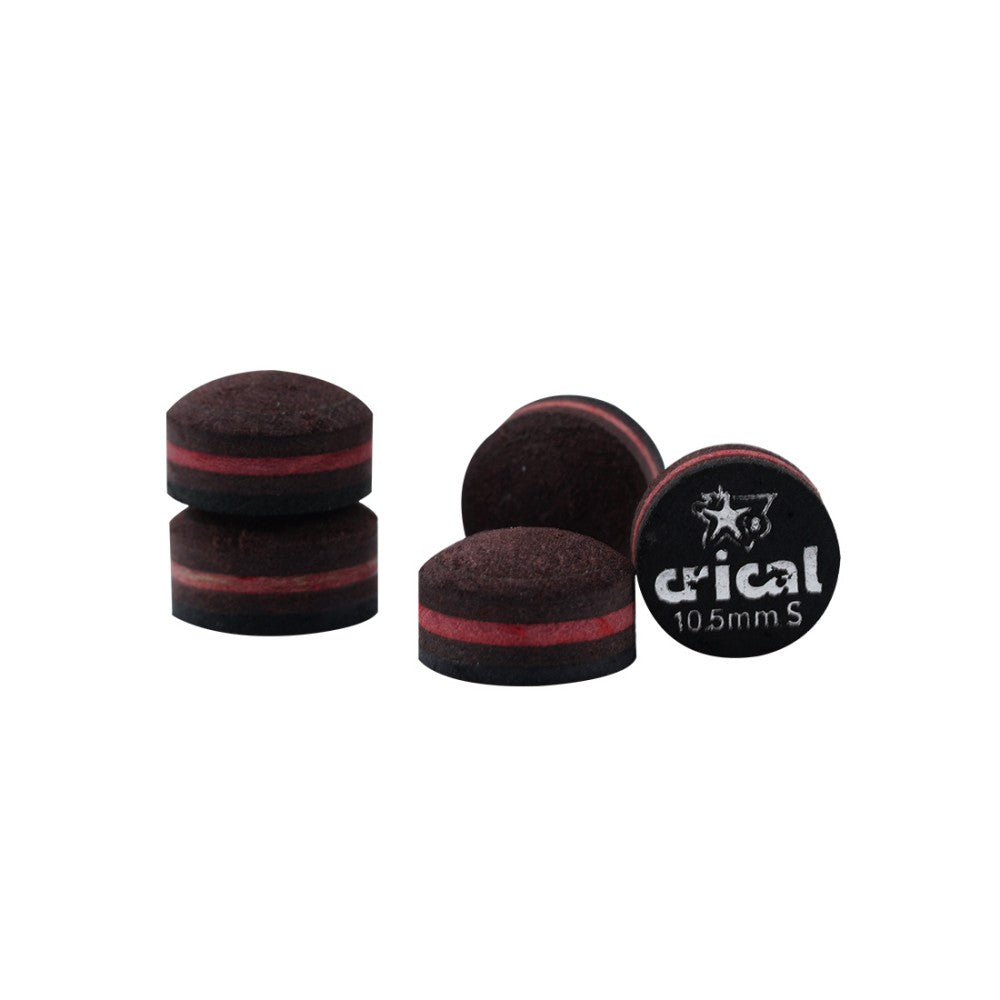 【Crical】Billiard Tips with Rainbow Tips 11/14mm Multilayer Pig Skin Cue Tips for Snooker Cue Tips for Billiards Cue Tip Accessories