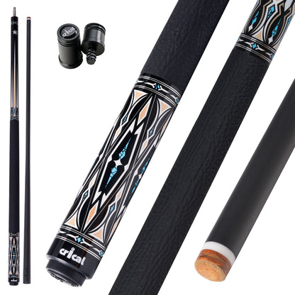 【Crical】CXD-3RF Carbon Fiber Pool Cue Stick with 12.5mm Tip leather grip Low Deflection shaft for Billiard Cue Sticks
