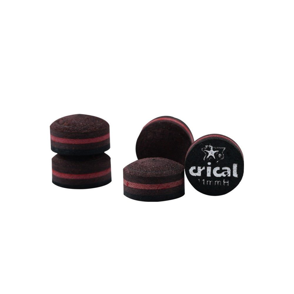 【Crical】Billiard Tips with Rainbow Tips 11/14mm Multilayer Pig Skin Cue Tips for Snooker Cue Tips for Billiards Cue Tip Accessories