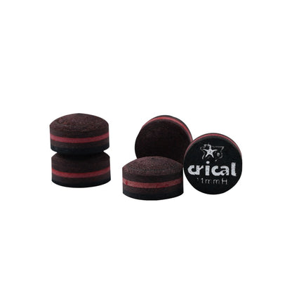 【Crical】Billiard Tips with Rainbow Tips 11/14mm Multilayer Pig Skin Cue Tips for Snooker Cue Tips for Billiards Cue Tip Accessories