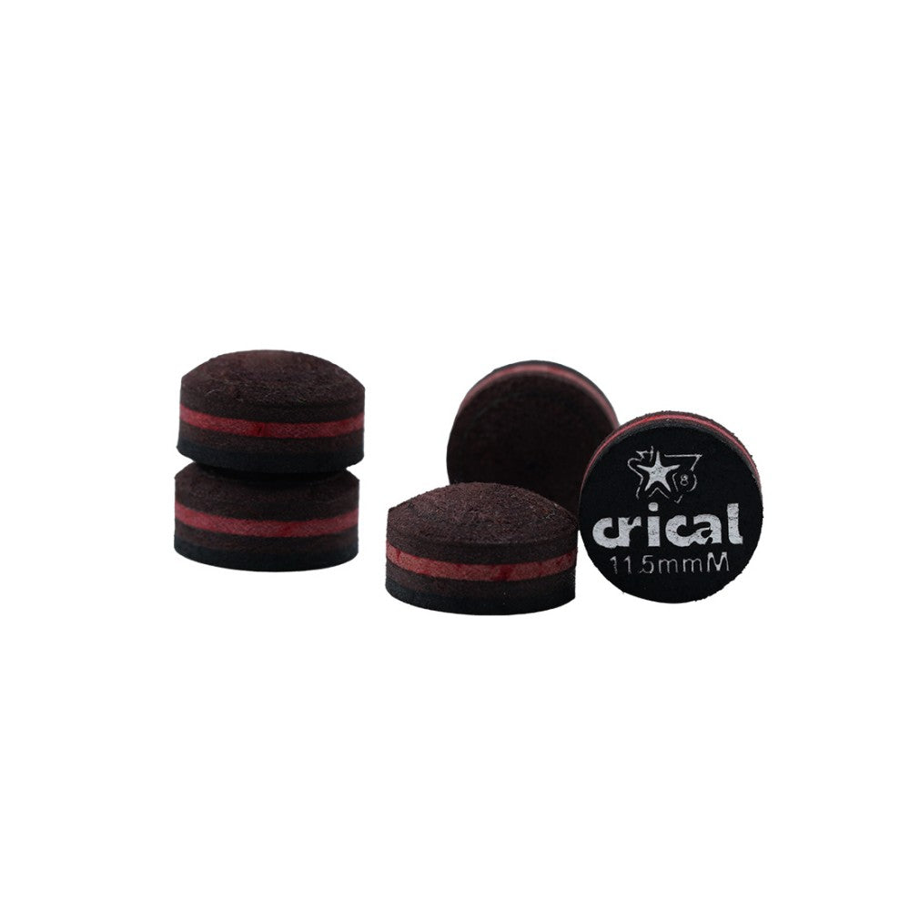【Crical】Billiard Tips with Rainbow Tips 11/14mm Multilayer Pig Skin Cue Tips for Snooker Cue Tips for Billiards Cue Tip Accessories