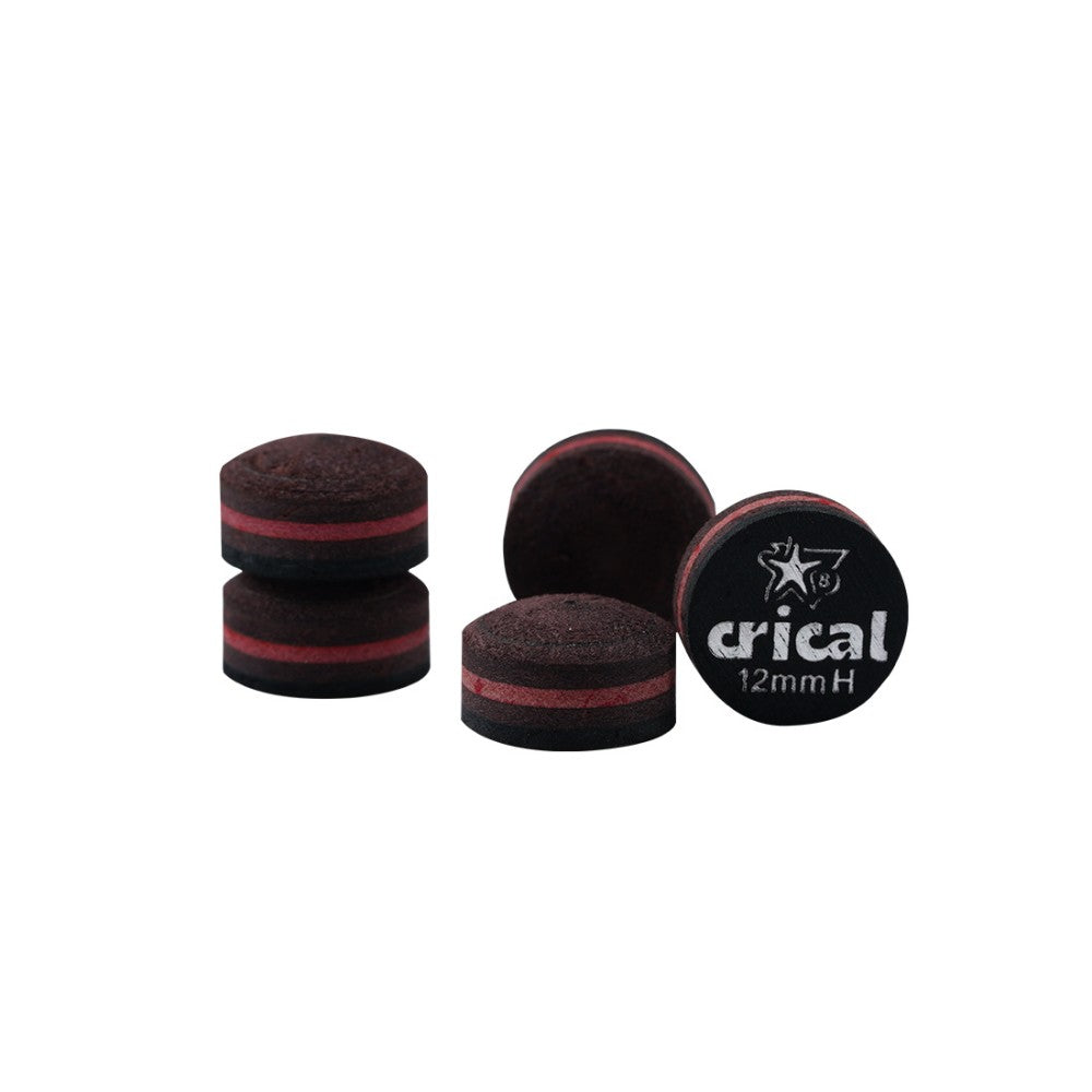 【Crical】Billiard Tips with Rainbow Tips 11/14mm Multilayer Pig Skin Cue Tips for Snooker Cue Tips for Billiards Cue Tip Accessories