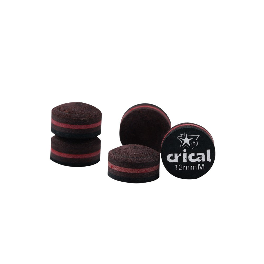 【Crical】Billiard Tips with Rainbow Tips 11/14mm Multilayer Pig Skin Cue Tips for Snooker Cue Tips for Billiards Cue Tip Accessories