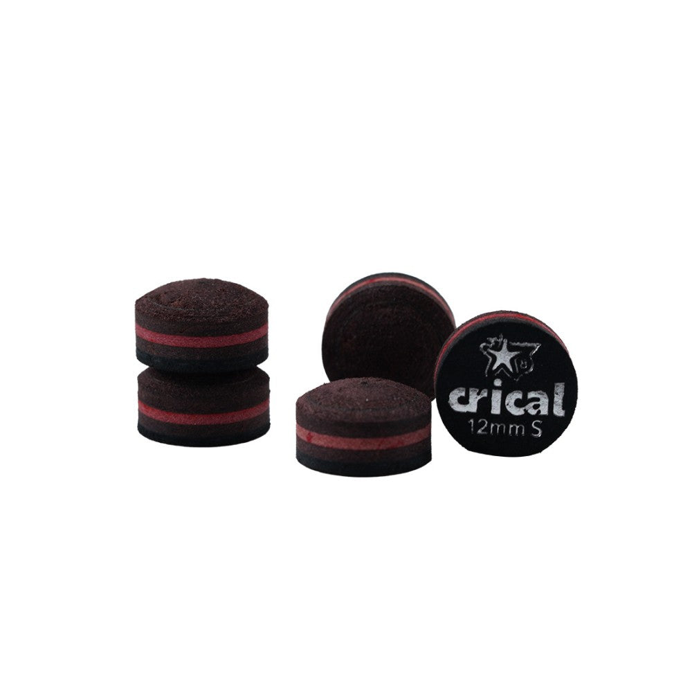 【Crical】Billiard Tips with Rainbow Tips 11/14mm Multilayer Pig Skin Cue Tips for Snooker Cue Tips for Billiards Cue Tip Accessories