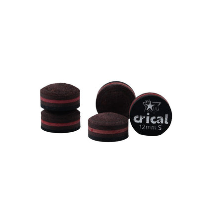 【Crical】Billiard Tips with Rainbow Tips 11/14mm Multilayer Pig Skin Cue Tips for Snooker Cue Tips for Billiards Cue Tip Accessories