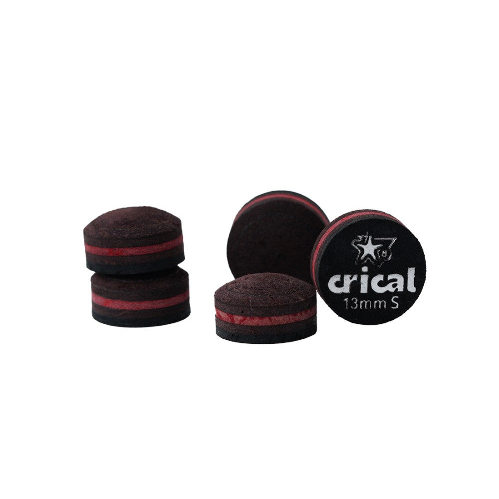 【Crical】Billiard Tips with Rainbow Tips 11/14mm Multilayer Pig Skin Cue Tips for Snooker Cue Tips for Billiards Cue Tip Accessories