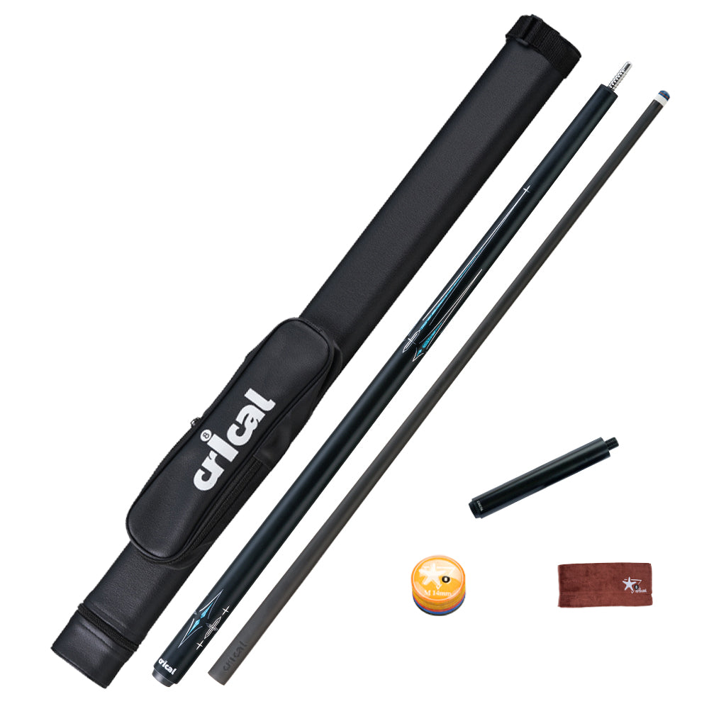 【CRICAL】 CL-03 Carbon Fiber Pool Cue Stick with 12.5mm Tip Low Deflection shaft for Billiard Cue Sticks