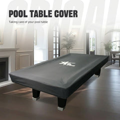 CRICAL 9-Foot Pool Table Cover – Premium Oxford Fabric Billiard Table Cover for Protection Against Dust, Dirt, and Sun – Tear-Resistant, Easy to Clean, and Compact Storage for Pool Table
