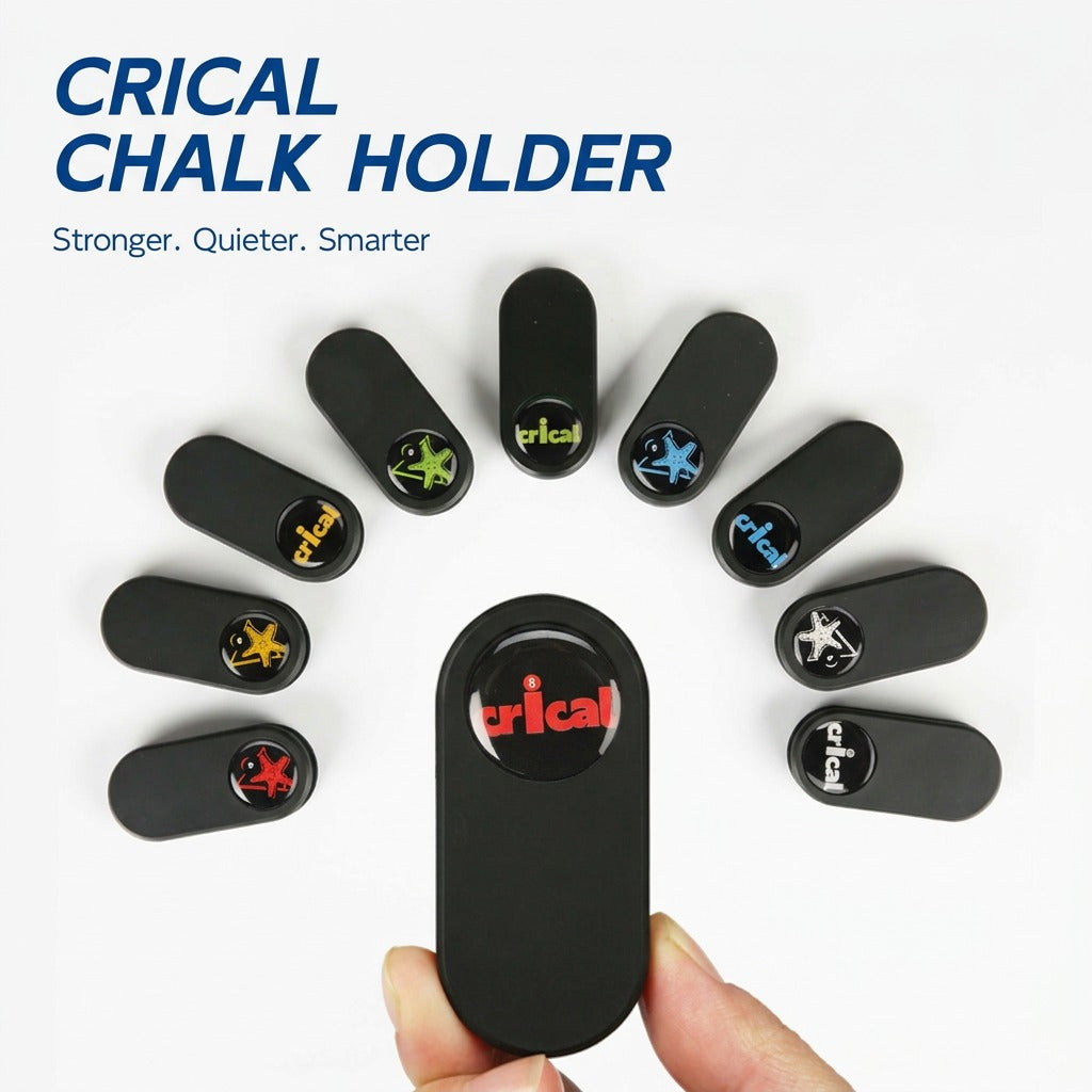 CRICAL Pool Cue Chalk Holder Magnetic Pool Chalk Holder Portable Billiard Holder Round
