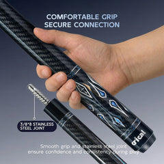 【CL-04】CRICAL Carbon Fiber Pool Cue Stick with 12.5mm Tip Low Deflection shaft for Billiard Cue Sticks