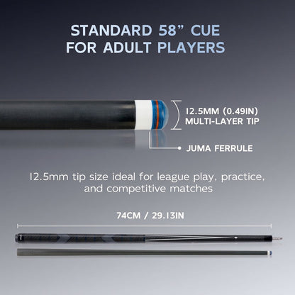 【CRICAL】CL-01/2/3 Carbon Fiber Pool Cue Stick with 12.5mm Tip Low Deflection shaft for Billiard Cue Sticks