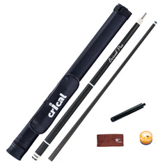 【Crical】PRO-1 碳纤维台球杆，带 12.5 毫米尖头低偏转杆身，适用于台球杆