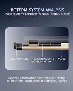 【CXD-3RF 】Carbon Fiber Pool Cue Stick with 12.5mm Tip leather grip Low Deflection shaft for Billiard Cue Sticks