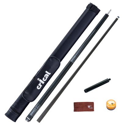 【CRICAL】CL-02 Carbon Fiber Pool Cue Stick with 12.5mm Tip Low Deflection shaft for Billiard Cue Sticks